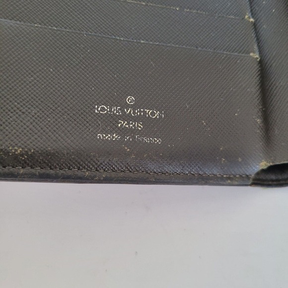 LOUIS VUITTON LV Men's Canvas Leather Card Bill Coin Wallet Khaki Green Medium - Picture 4 of 14